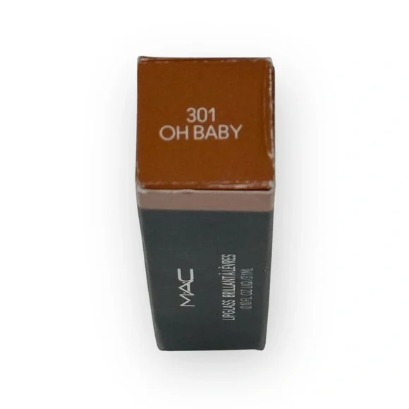 Best Seller: new Mac Cosmetics ★ Lipglass Lip Gloss ★ Oh Baby ★ Sparkling Bronze - Picture 6 of 16